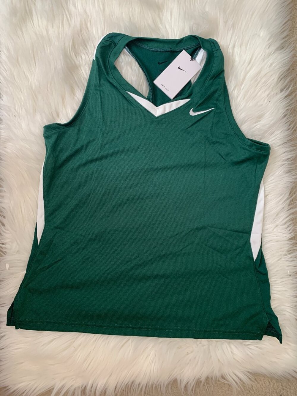 NIKE ELITE Racerback Lacrosse Jersey Tank Top in True Navy Sz LARGE